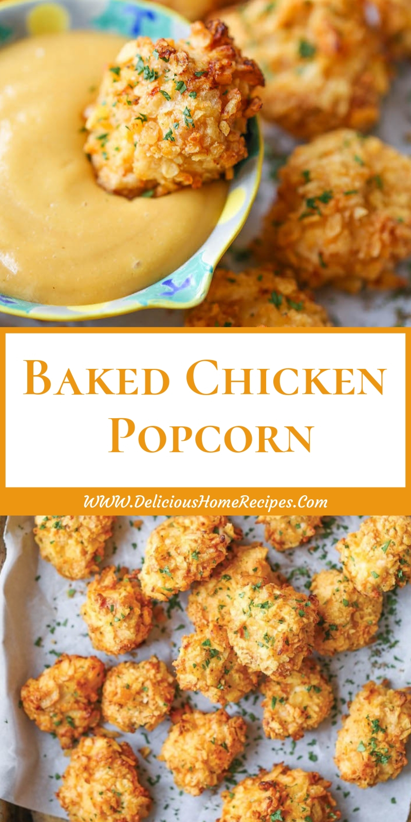 Baked Chicken Popcorn Baked Chicken Popcorn