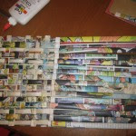 como hacer una cartera de papel con comics