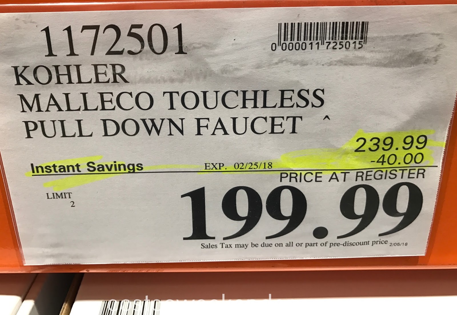 Kohler Malleco Touchless Pull Down Kitchen Faucet Costco Weekender Deal For The Kohler Malleco Touchless Pull Down Kitchen Faucet At Costco