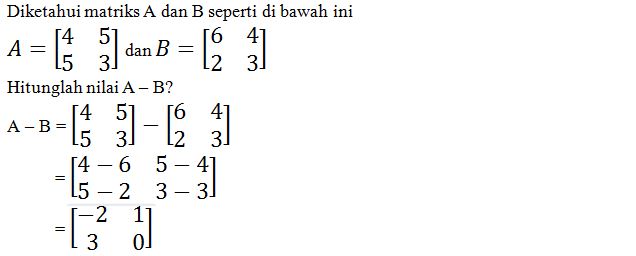 Contoh Soal Matriks Berordo 2 X 3