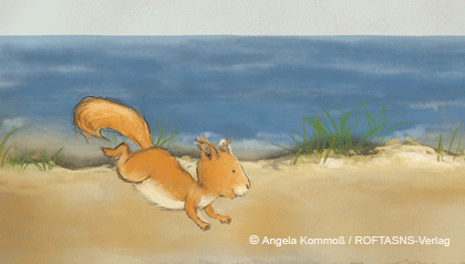Kinderbuchillustration, children's book illustration, Daumenkino, flipbook, wip