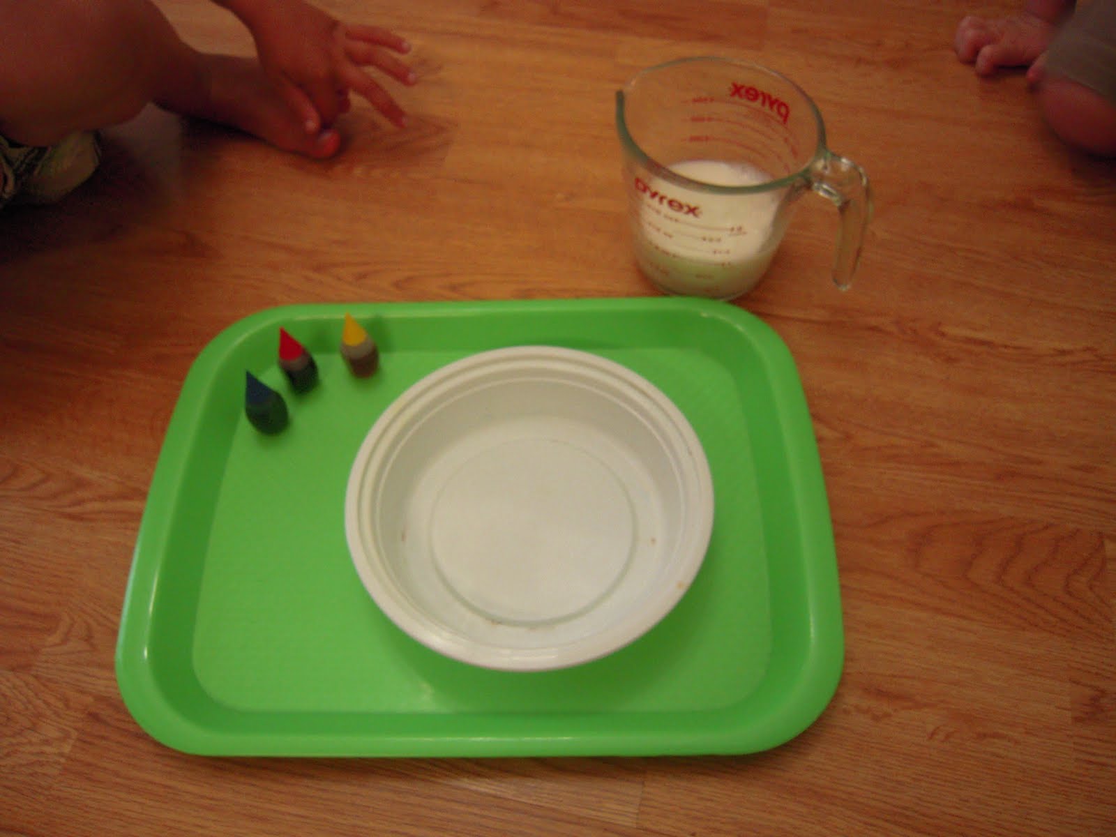 LaLa's Home Daycare Rainbow In A Bowl Science Experiment