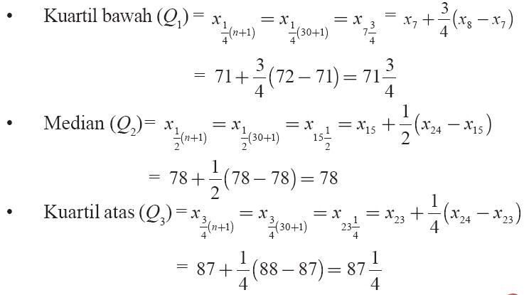 Pengertian Contoh Soal Mean Median Modus Kuartil, dan 