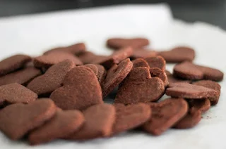 Chocolate Heart I Love You Always Cookies