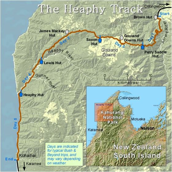 Image result for new zealand Heaphy map