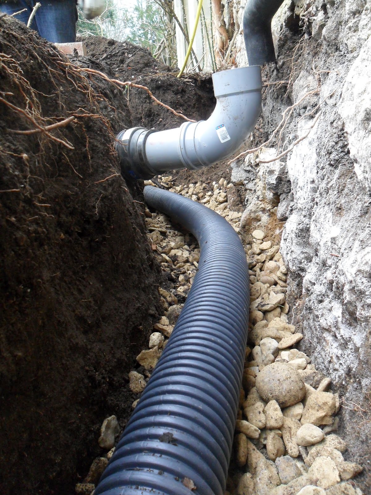 Worcester College Gardeners 20092018 Perforated and Broken Pipes