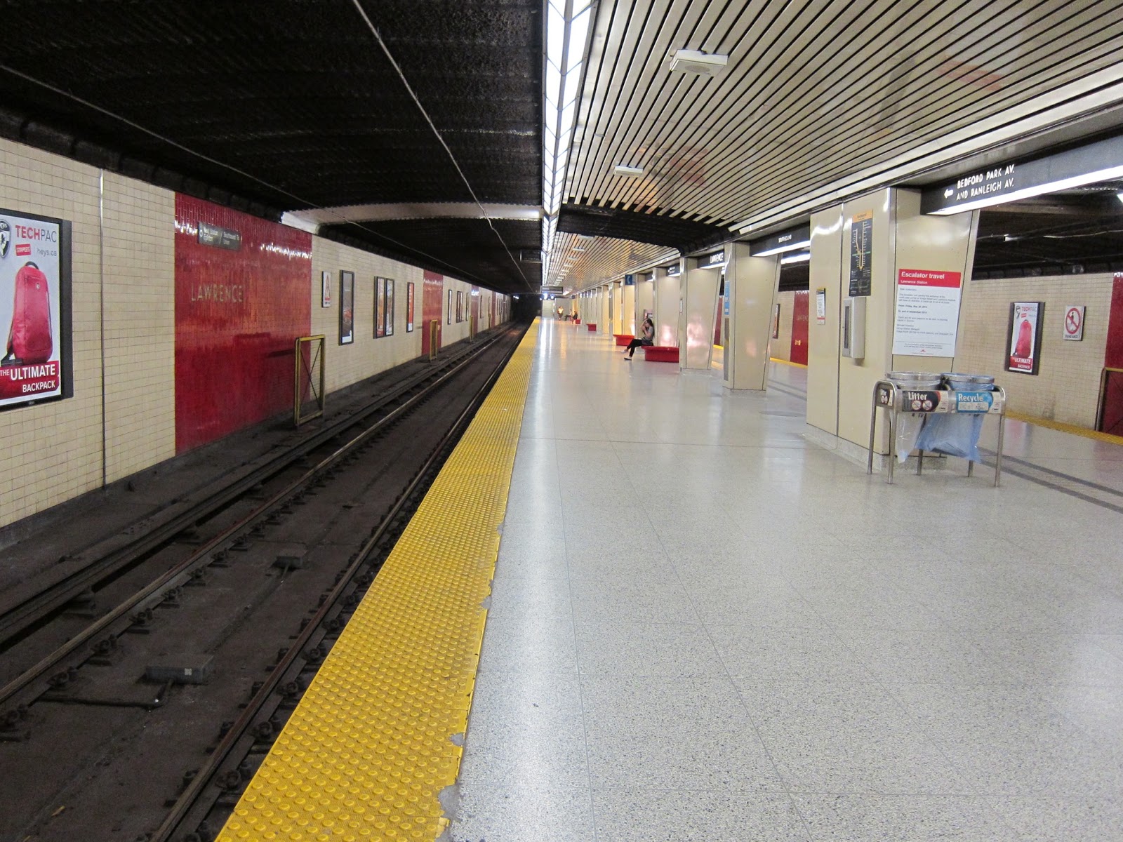 Lawrence station platform