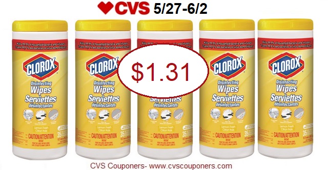 http://www.cvscouponers.com/2018/05/hot-clorox-disinfecting-wipes-only-131.html