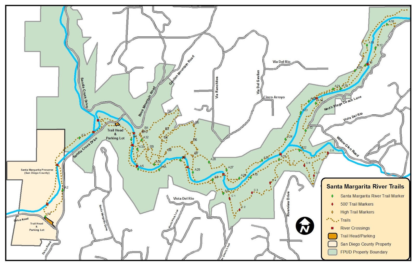 Santa Margarita River Trail Map Brian And Ashley's Hiking Blog!: Santa Margarita Trails Possible Public  Access Closure (Guest Post)