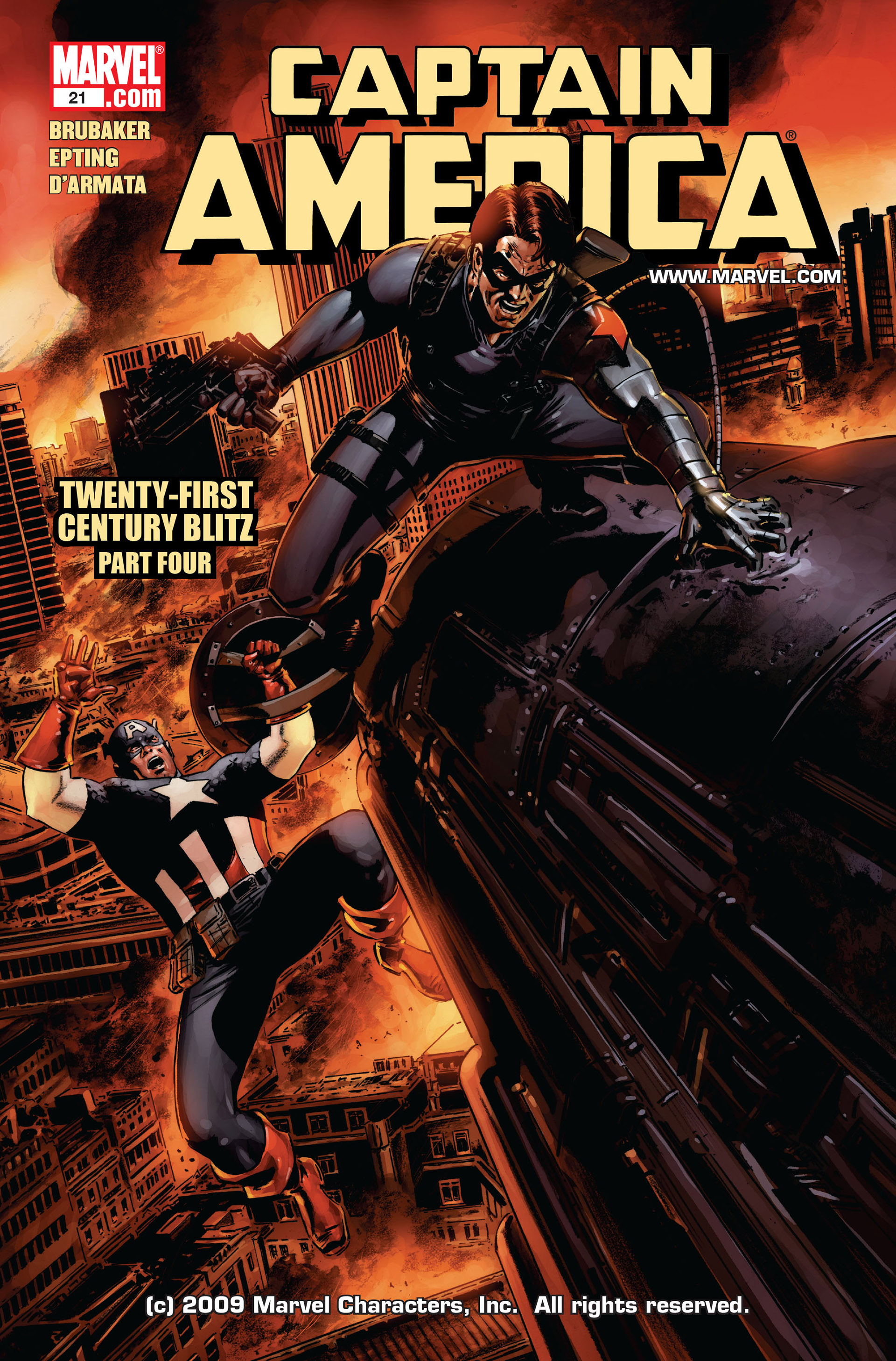 Read online Captain America (2005) comic -  Issue #21 - 1