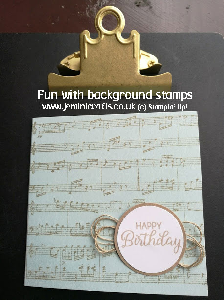Background stamping with jeminicrafts.co.uk featuring Stampin' Up! products