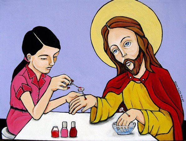 Dana Ellyn, Jesus gets his nails done at the mall