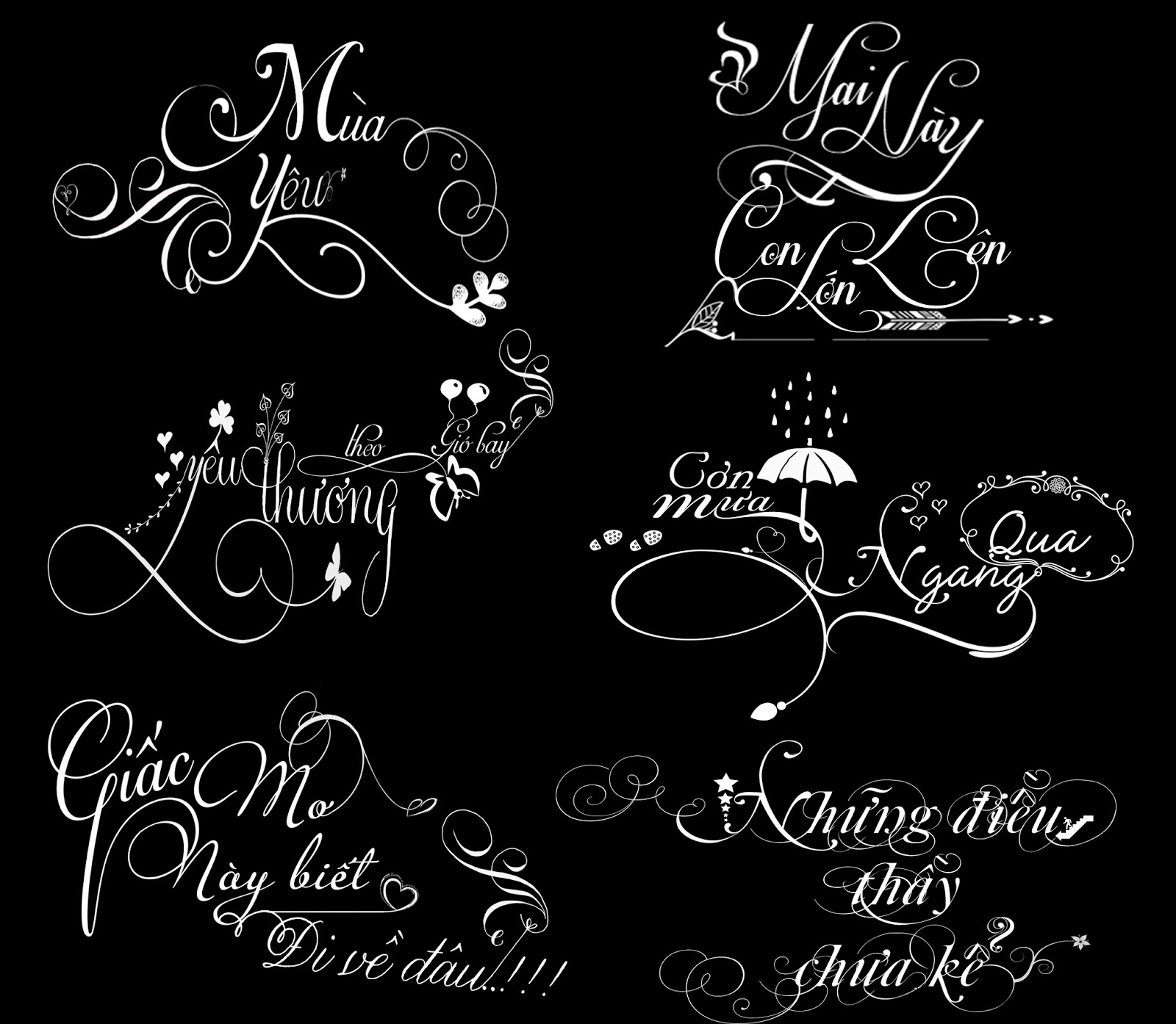 Tuyệt đẹp font chữ đẹp ghép ảnh Cho thiết kế ấn tượng hơn