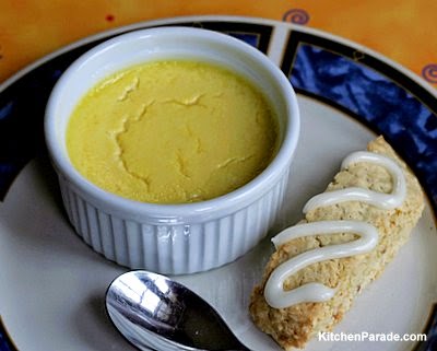 Lemon Pots (also Coffee Pots) @ KitchenParade.com ~ light and lemony custard, a perfect ending to a rich meal ~ Weight Watchers PointsPlus 4