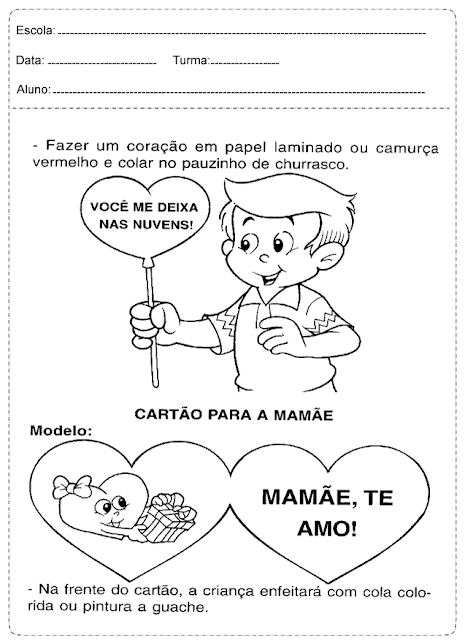 Atividades do dia das mães para o ensino fundamental Aqui você vai encontrar muitas atividades do dia das mães para o ensino fundamental bem explicativas que poderá ser utilizadas com carinho e atenção.