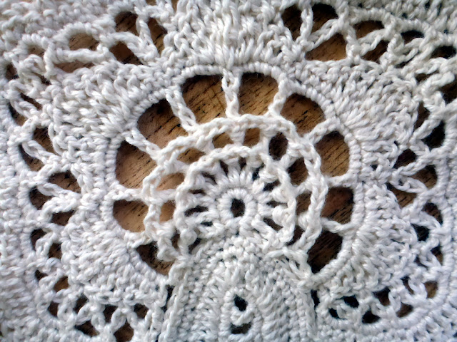 Closer look at Irish crochet lace