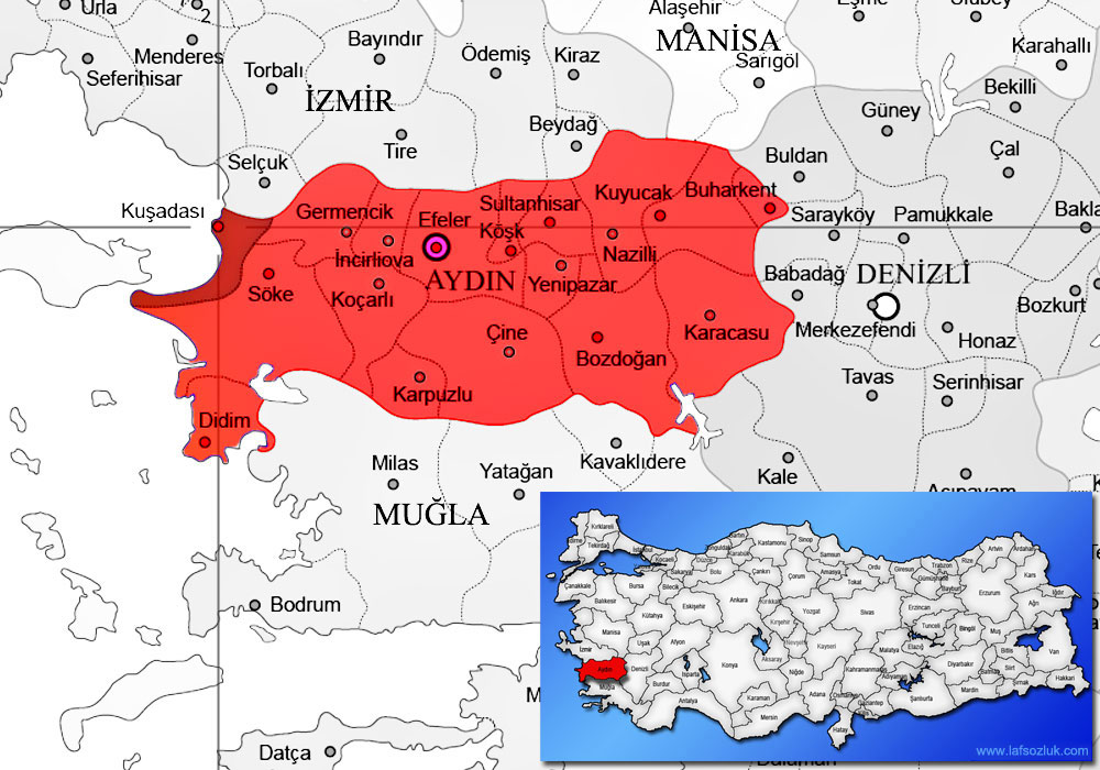 kusadasi nerededir nereye baglidir kusadasi hangi ilin ilcesidir laf sozluk