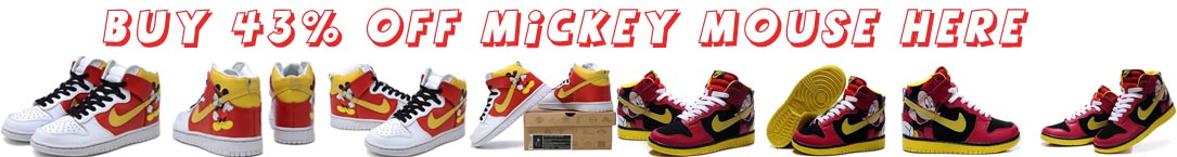 Mickey mouse nike dunks