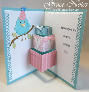 Pop-up Gifts Birthday Card, by Grace Baxter at gracenotes4today.blogspot.com