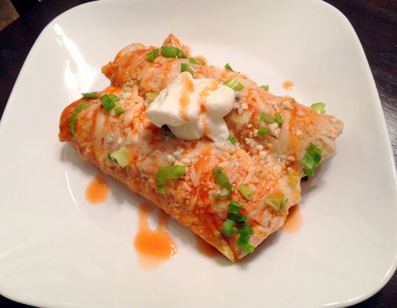 Attack of the Hungry Monster Microwave Buffalo Chicken Enchiladas for Two