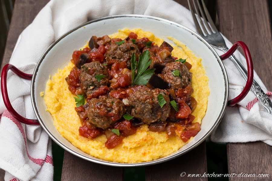 Meatballs alla Norma Cooking with Diana