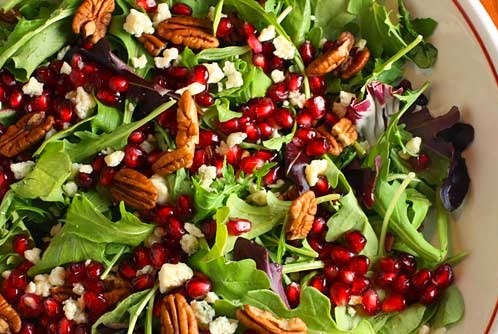 Mixed Green Salad With Pomegranate Vinaigrette Recipe