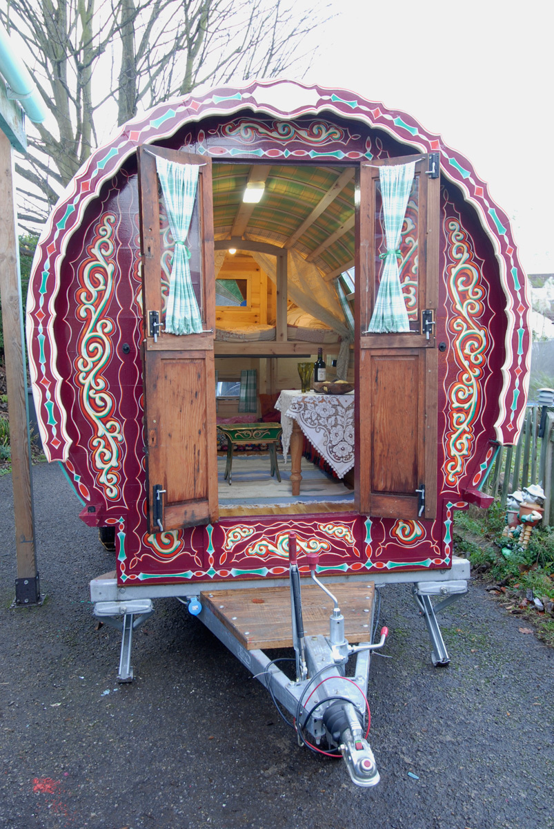 If you wish, you can have a wagon shipped to California by sea for £2450 ($3500), which includes insurance and import duties. - These Gypsy Caravans Are All Your Hippy-Dreams Come True, Especially The Inside. If you wish, you can have a wagon shipped to California by sea for £2450 ($3500), which includes insurance and import duties. - These Gypsy Caravans Are All Your Hippy-Dreams Come True, Especially The Inside.