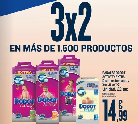 pañales dodot 3x2