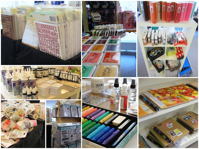 Scrap & Shop: Sticker, Kollektionen, Stempel, Farben, u.v.m.