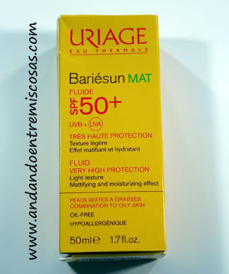 Fluido SPF50+ para pieles de mixtas a grasas de Uriage