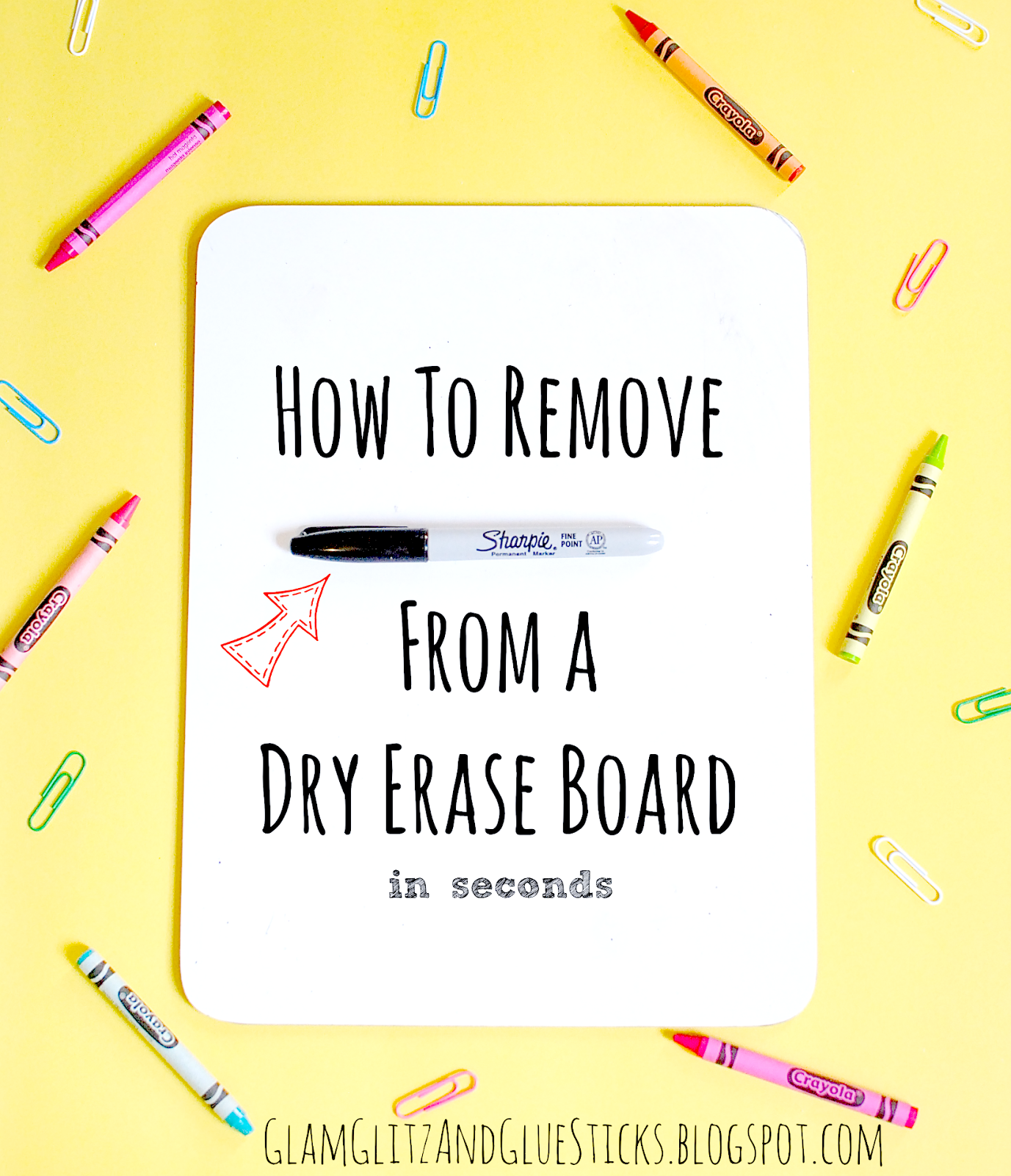 Glam, Glitz, and Glue sticks How to Remove Permanent Marker from a Dry