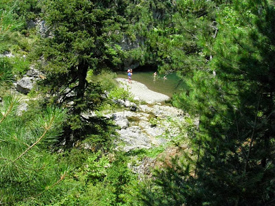 Drymona waterfalls rovies evia island greece