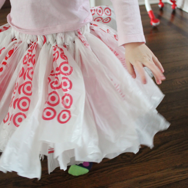 Rachael Rabbit Tutu Tutorial (Part 3) Recycled Plastic Bag Tutu