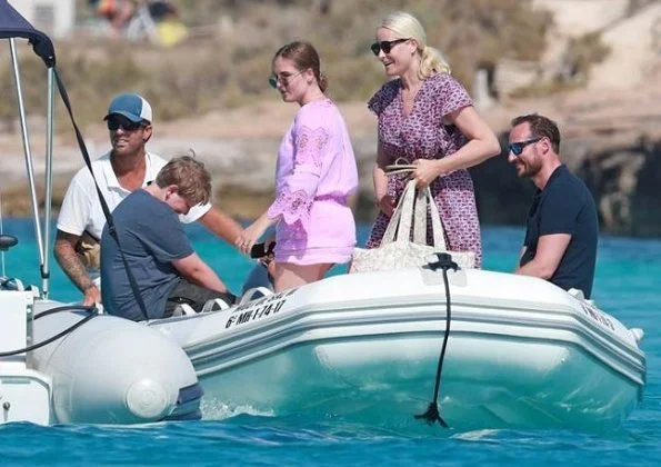 Crown Prince Haakon, Crown Princess Mette-Marit, Princess Ingrid Alexandra and Prince Sverre Magnus on holiday