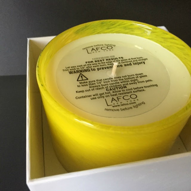 LAFCO New York Daffodil Guest Room Candle, Sea & Dune Reparative Hand