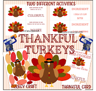 Thankful Turkeys Gratitude Activity