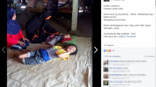 Sangat Haru, Ketika Wanita Penyandang Cacat, Tergeletak Lemah Digauli Kakak Ipar dan Melahirkan Seorang Anak Sangat Haru, Ketika Wanita Penyandang Cacat, Tergeletak Lemah Digauli Kakak Ipar dan Melahirkan Seorang Anak