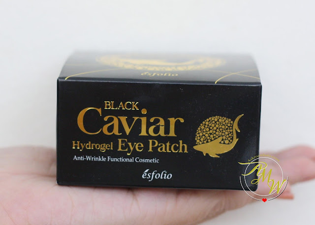 a photo of Esfolio Black Caviar Hydrogel Eye Patch Review