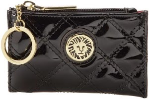 Anne Klein Present Time Small Id Key Evening Bag,Black/Black,One Size