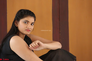 Khanishka new telugu actress in Black Dress Spicy Pics 08