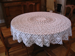 3rd round tablecloth made.  From Elizabeth Hiddleson book 40