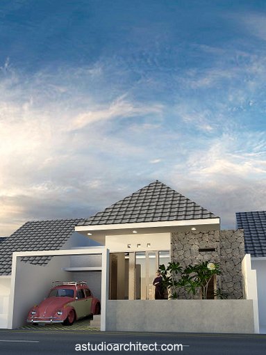 A Rumah Arsitektur Sederhana Lahan 9x12m Desain Siap Pakai Kode
