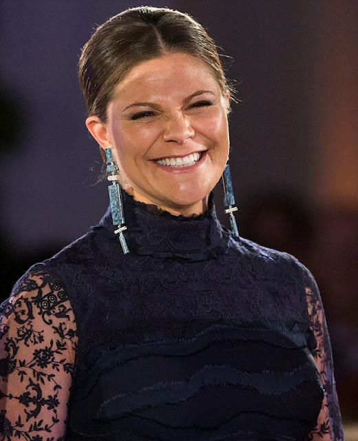 Crown Princess Victoria of Sweden attended the presentation ceremony of "Global Change Award" at the Stockholm City Hall, Sweden. Global Change Award is presented by H&M Conscious Foundation which is a non profit organization financed by Stefan Persson family