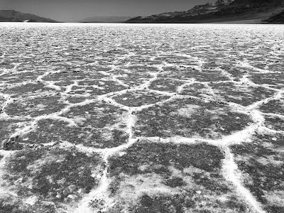 Death Valley - Badwater Basin - View looking North.