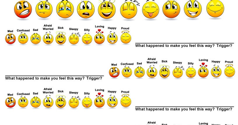 Toddler Emotions Chart