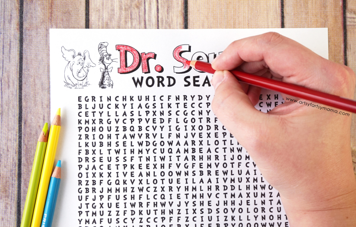 Free Printable Dr Seuss Word Search Coloring Page Artsy fartsy Mama Free Printable Dr Seuss Word Search Coloring Page Artsy fartsy Mama
