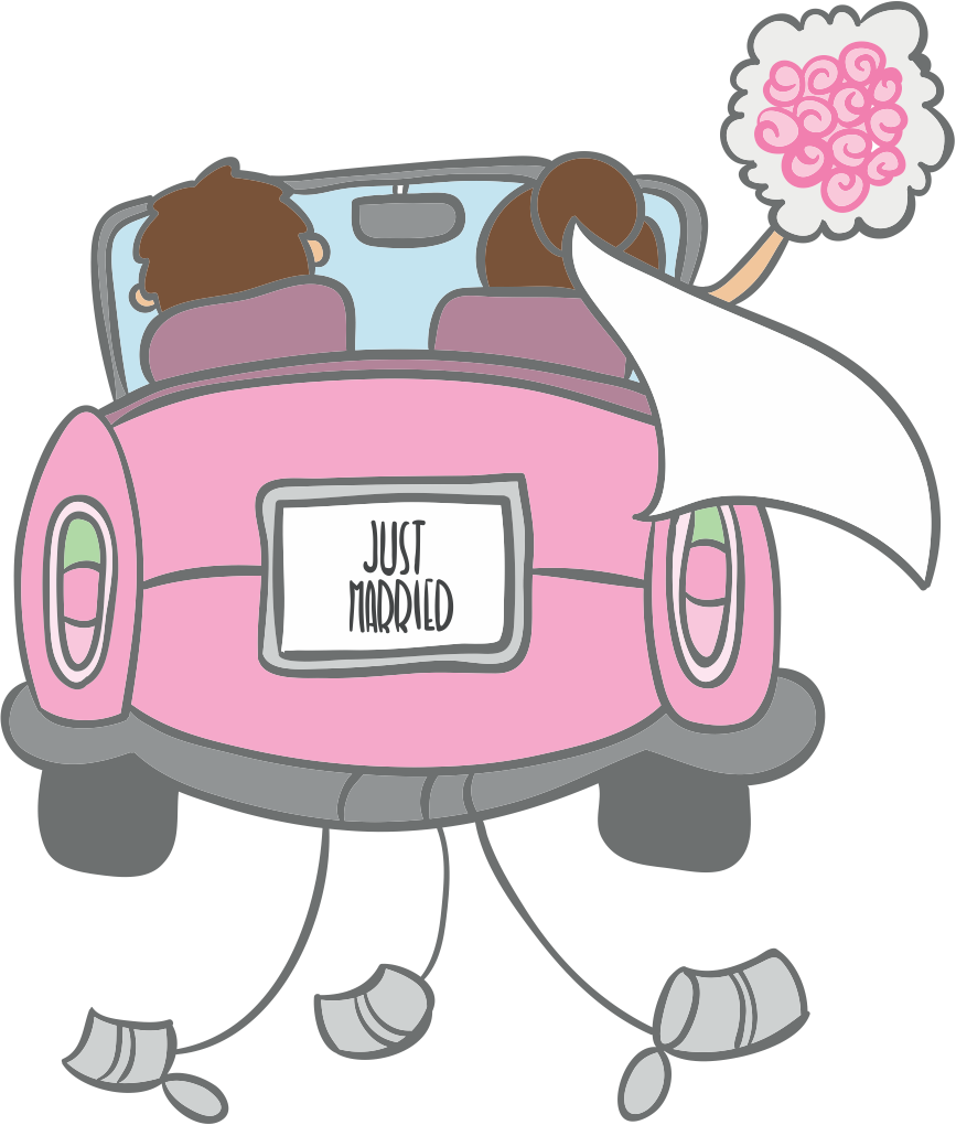clipart just married car - photo #35
