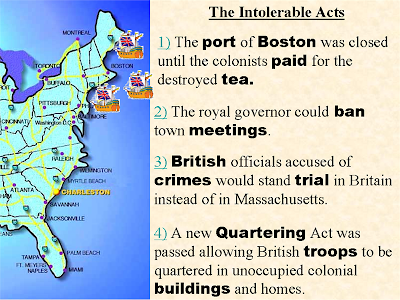 how did the colonists respond to the intolerable acts