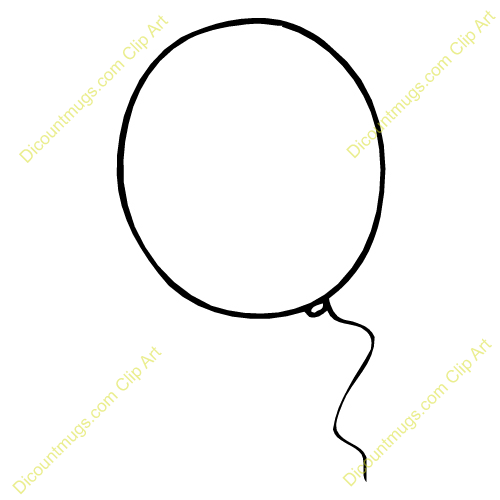 clipart balloon outline - photo #1