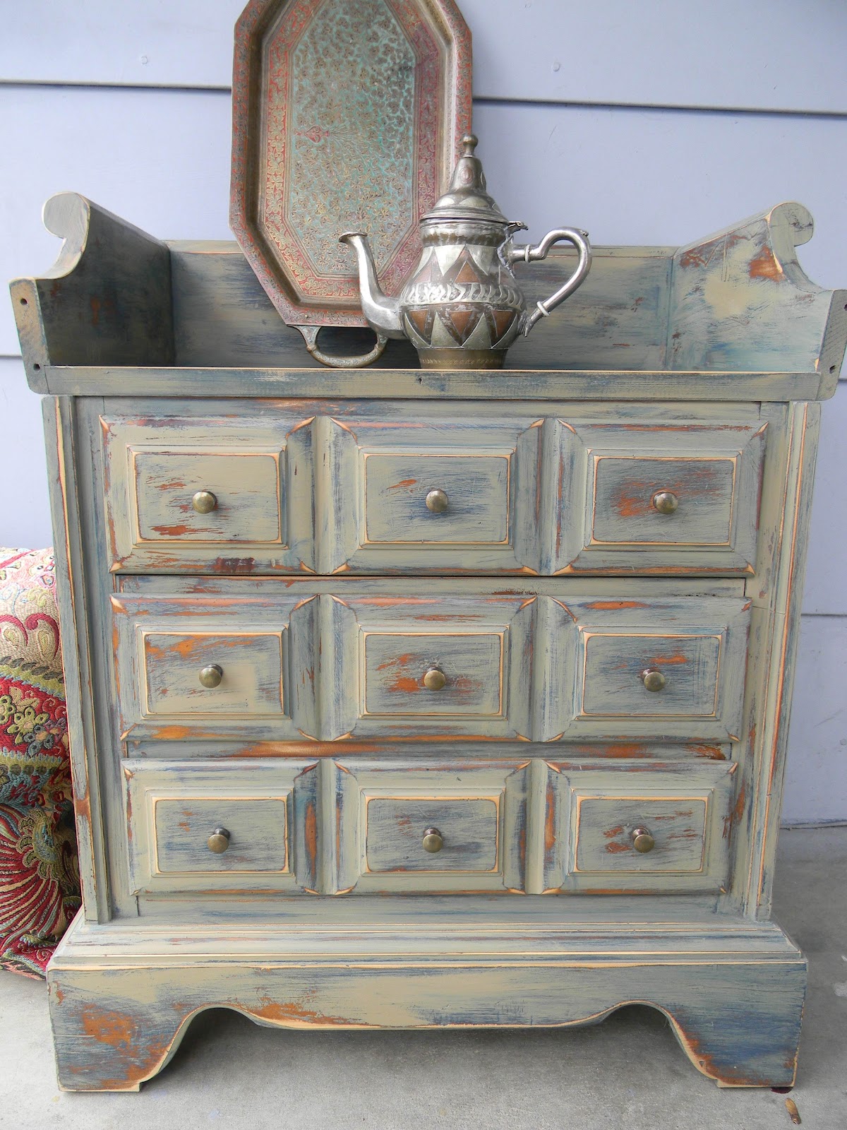 Emily's Upcycled Furniture Bohemian Small Chest of Drawers